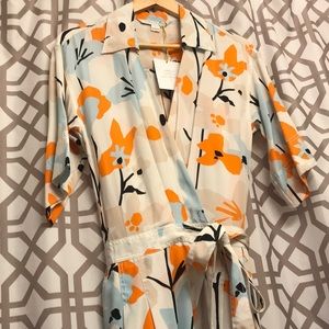 Diane von Furstenberg silk romper